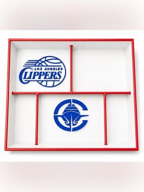 LA Clippers NBA Pocket Dump Tray - For Keys, Wallet, Money, Etc